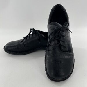 BOC Born Concept Womens Pebbled Leather 40 Shoes Oxford Comfort Goth Grunge 8.5